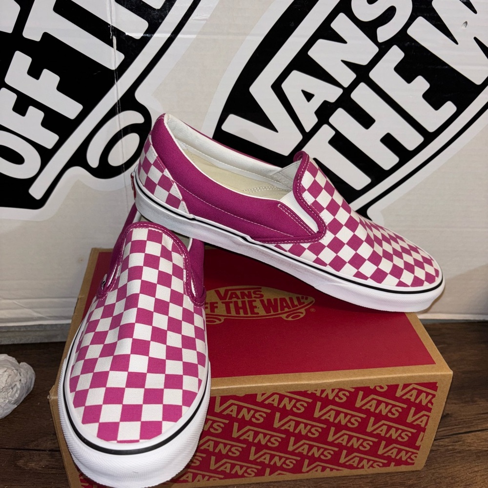 Vans Classic Slip On Checkers sz 11.5 Men’s 13.0 Women’s - Picture 2 of 12